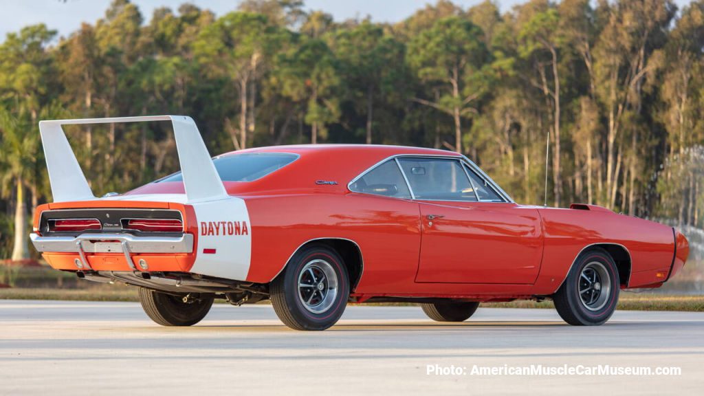 Rear view of the 1969 Dodge Daytona Charger