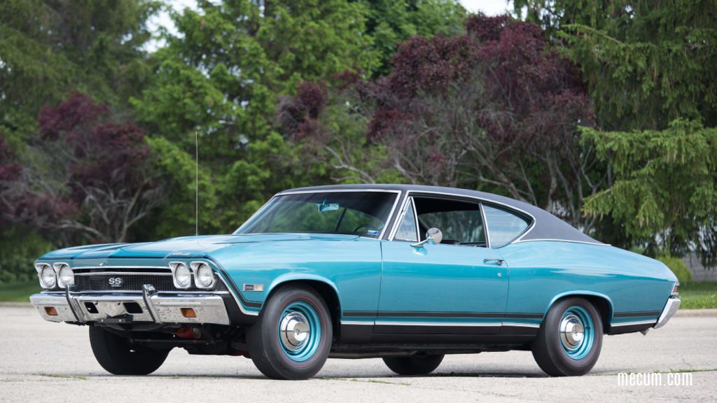 Photo of a 1968 SS Chevelle, a pinnacle of 60s automotive design.
