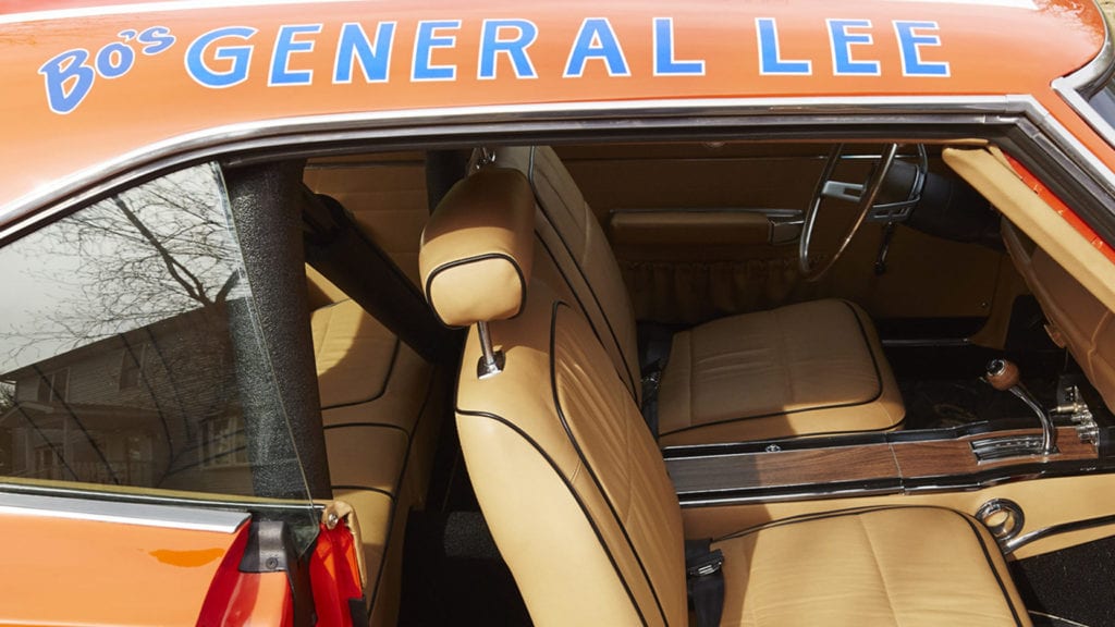 Interior Photo of the Bo's General Lee Car