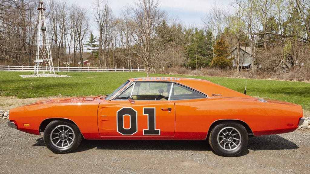 Driver's side photo of the Dukes of Hazzard Car