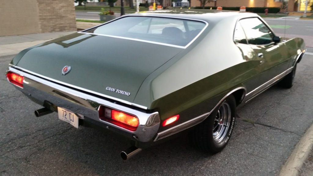 Photo of a 1972 Ford Gran Torino Sport from the rear