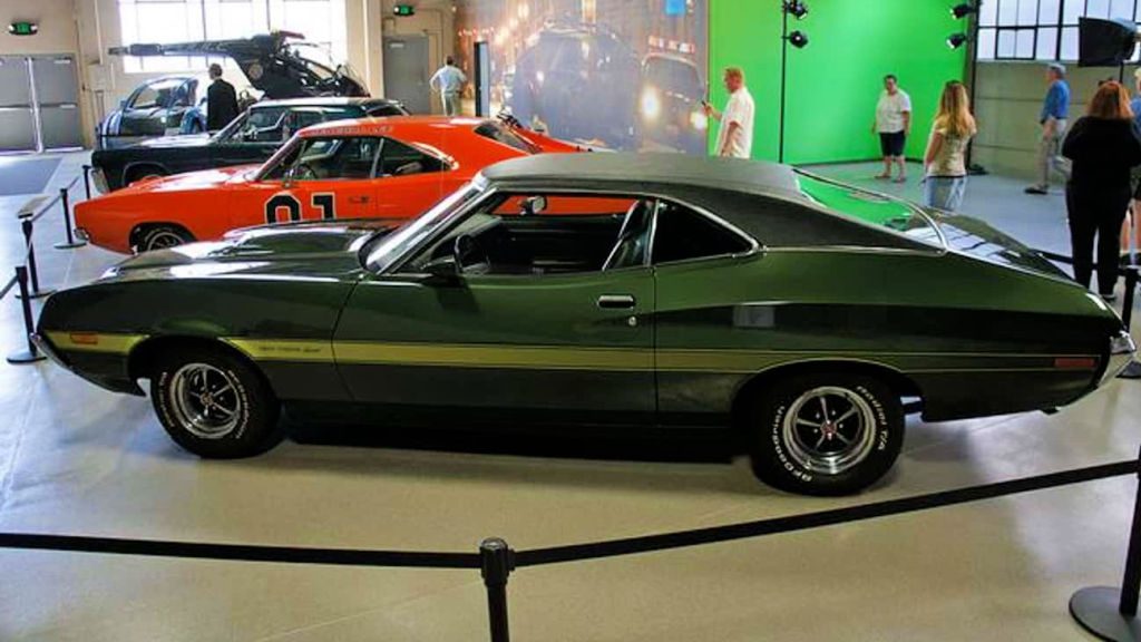 Photo of the Gran Torino Car at the Warner Brothers Museum