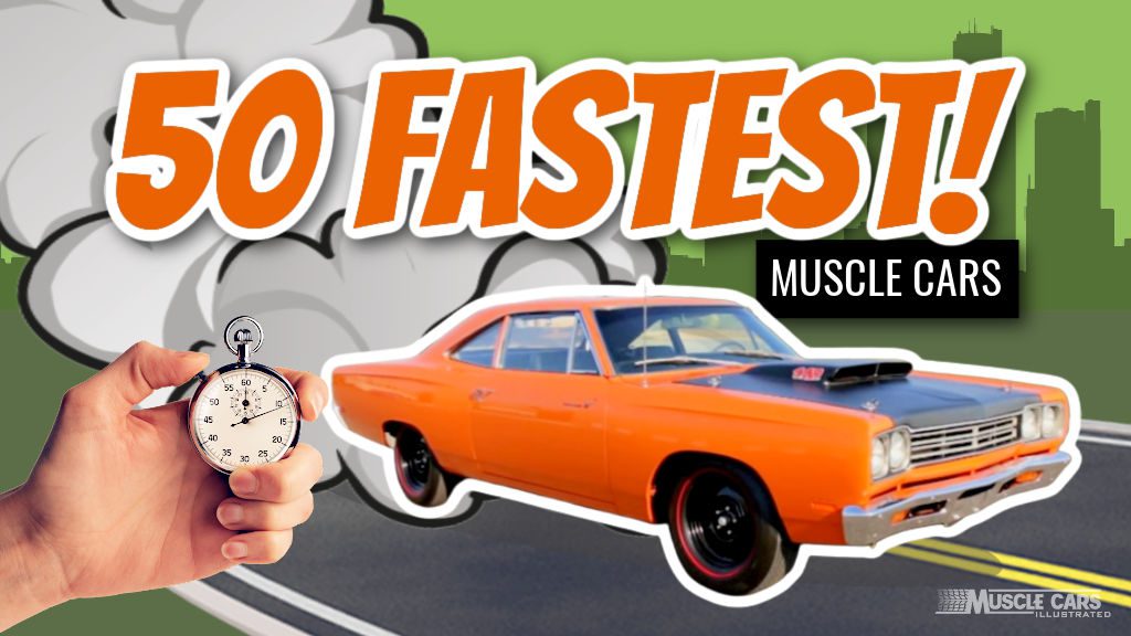 50 Fastest Muscle Cars Graphic
