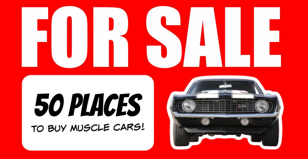 Muscle Cars for Sale Graphic