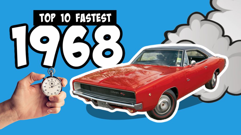 Fastest Muscle Cars 1968 Graphic