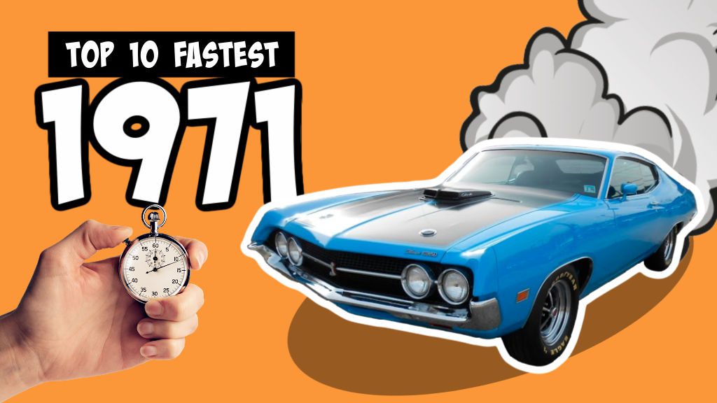 Fastest Muscle Cars of 1971 graphic
