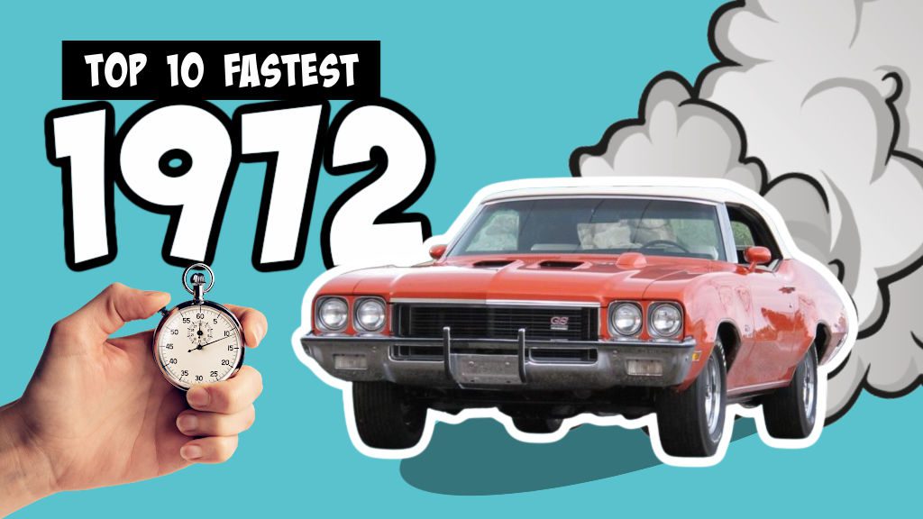 Fastest Muscle Cars of 1972 Graphic