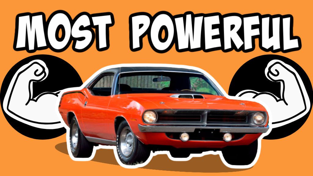 Most Powerful Muscle Cars Graphic