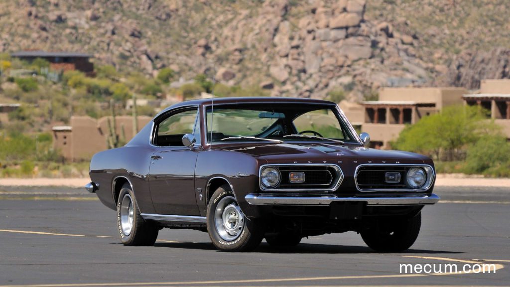 Photo of a brown 1967 Plymouth Barracuda